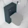 Inky Blue Slimline Back To Wall Toilet Unit 500mm