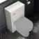 Milos Cotton White Slimline Back To Wall Toilet Unit 500mm