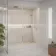 Trepanel Aqua® White Sparkle Quartz Effect PVC Shower Wall Panel