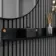 Trepanel Customise® Black Shelf 759mm Inc Brass Twist-Lock System
