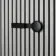 Trepanel Customise® Wooden Hanger Black Horizontal Metal Hook
