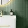 Trepanel Aqua 3D® Waterproof Green Reeded Wall Panel 3 Pack (Covers 1.80 Sqm)