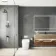 Trepanel Aqua Luxe® Grey Marble Effect Satin SPC XXL Wall Panel