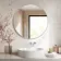 Essence Brushed Silver Round Bathroom Mirror 1000mm