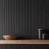 Trepanel Flex® Noir Black Flexible Acoustic Wood Panels 1200x600
