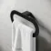 Daphne Matt Black Towel Ring
