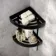 Ivy Matt Black Double Corner Shower Basket