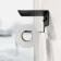 Remi Easy Fix Matt Black Toilet Roll Holder with Shelf