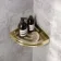 Ivy Brushed Brass Corner Soap Basket