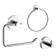 Sofia Chrome 3 Pieces Accessory Set