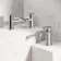 Anker Chrome Basin & Bath Mixer Tap Set