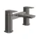Soar Gunmetal Grey Basin & Bath Mixer Tap Set
