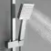 Galway Premium Ceiling Chrome Square Thermostatic Shower Set - 300mm Head & Slider Shower