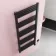 Valetta Electric Matt Black Square Heated Towel Rail 1600x600mm
