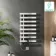 Palermo Electric Chrome Designer Heated Towel Rail 800x450mm