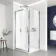 Hamburg Easy Clean 8mm Sliding Shower Enclosure 1000x800mm - Easy Fix Feature
