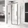 Stockholm Matt Black Easy Clean 8mm Frameless Sliding Shower Enclosure 1100x800mm