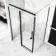 Stockholm Matt Black Easy Clean 8mm Frameless Sliding Shower Enclosure 1200x800mm