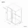 Stockholm Matt Black Easy Clean 8mm Frameless Sliding Shower Enclosure 1200x800mm