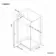 Vienna Easy Clean 8mm Hinged Shower Enclosure 1100x800mm
