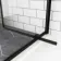London Matt Black 6mm Pivot Shower Enclosure 900x700mm