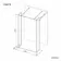 Munich Matt Black Framed 8mm Walk Through Wet Room Shower Glass Panel 1100mm & 250mm Return Panel