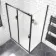 London Matt Black 6mm Sliding Shower Enclosure 1100x760mm