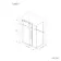 Prague Brushed Brass 8mm Sliding Shower Enclosure 1800x800mm