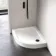 London Offset Quadrant Stone Shower Tray 1000x800mm - Right Handed & Riser Kit