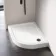 London Offset Quadrant Stone Shower Tray 1200x800mm - Right Handed & Riser Kit
