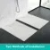 Berlin Rectangular Matt White Slate Effect SMC Composite Shower Tray 1700x800mm