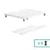 Cairo Rectangular SMC Composite Shower Tray 900x700mm & Riser Kit