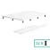 Cairo Rectangular SMC Composite Shower Tray 1200x700mm & Riser Kit