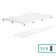 Cairo Rectangular SMC Composite Shower Tray 1400x800mm & Riser Kit