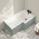 Brixton L Shaped 1500 Shower Bath - Right Handed