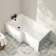 Brixton L Shaped 1600 Bath with Front Panel - Left Handed