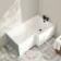 Brixton L Shaped 1600 Bath with Front Panel - Right Handed