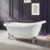 Highbury 1700mm Roll Top Slipper Bath - Chrome Ball Feet