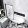 Abingdon 1700 Roll Top Shower Bath - Black Ball Feet & 6mm Easy Clean Matt Black Framed Screen