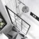 Abingdon 1500 Roll Top Shower Bath - White Claw Feet & 6mm Easy Clean Matt Black Grid Screen