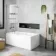 Dover 1500x750 Keyhole Shower Bath & 6mm Easy Clean Screen with Rail