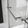 Dover 1500x750 Keyhole Shower Bath & 6mm Easy Clean Screen with Rail