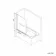 Dover 1500x750 Keyhole Shower Bath & 6mm Easy Clean Screen with Rail