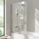 Brixton L Shaped 1700 Shower Bath & 6mm Chrome Easy Clean Screen - Left Handed