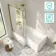 Brixton L Shaped 1600 Shower Bath with Front Panel & 6mm Brushed Brass Framed Bath Screen - Left