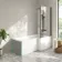 Brixton L Shaped 1700 Shower Bath with Front Panel & 6mm Matt Black Easy Clean Screen - Right Handed