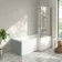 Brixton L Shaped 1700 Shower Bath with Front Panel & 6mm Brushed Gunmetal Easy Clean Screen - Right