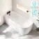 Turku 1600mm Space Saving Bath - Left Handed