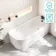 Turku 1600mm Space Saving Bath - Right Handed
