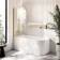 Turku 1500 Space Saving Shower Bath & 6mm Easy Clean Brushed Brass Bath Screen - Left Handed
